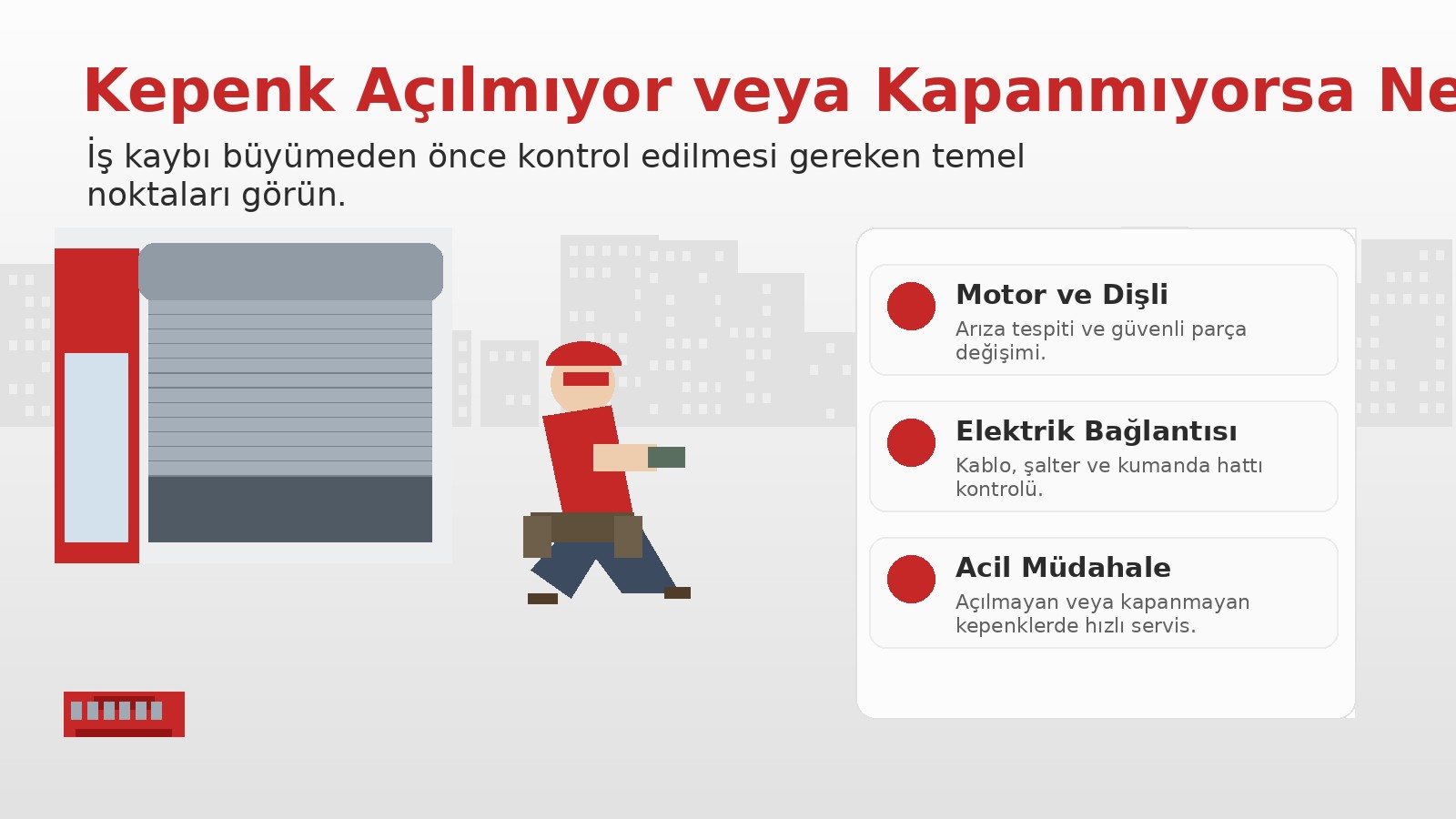 Kepenk Açılmıyor veya Kapanmıyorsa Ne Yapılmalı? blog görseli