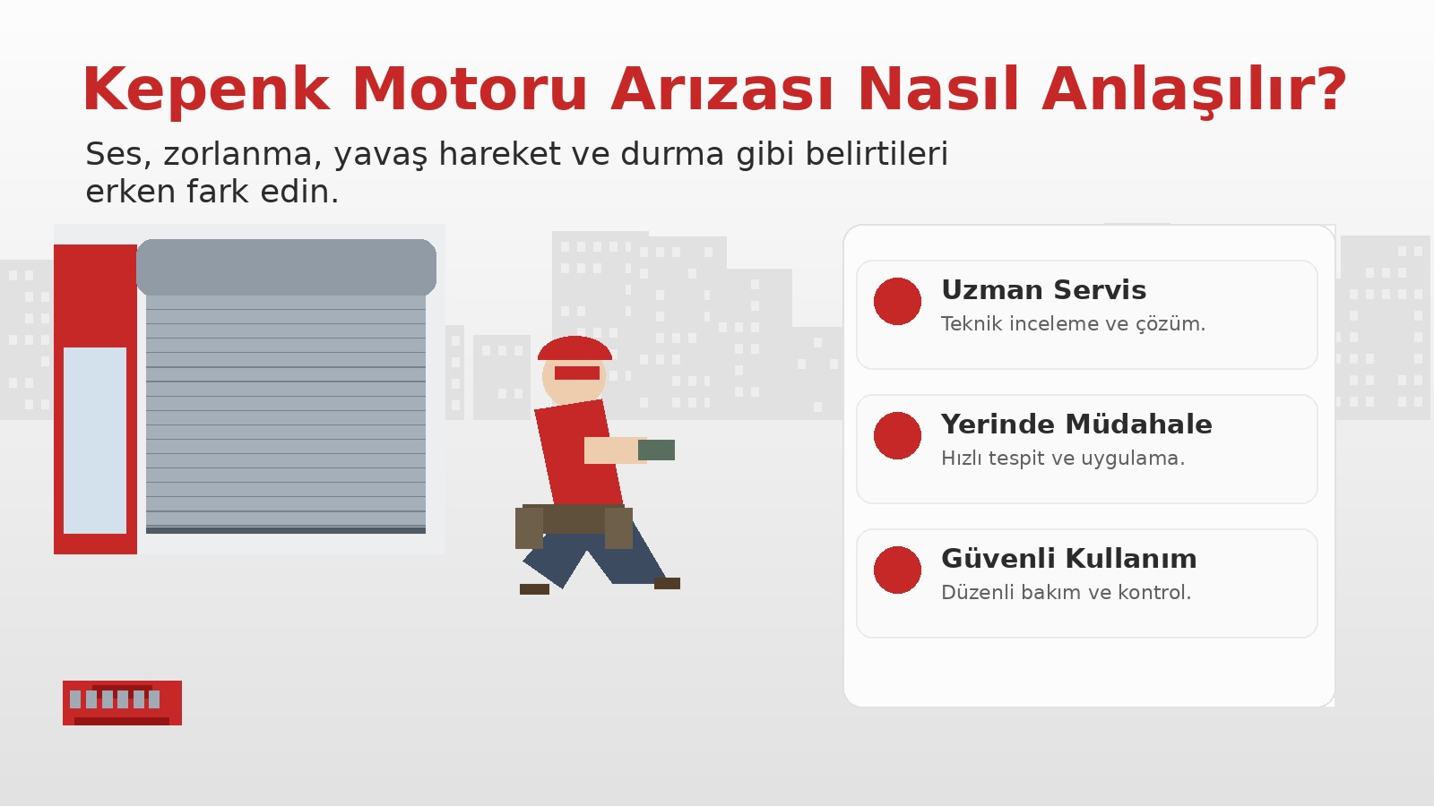 Kepenk Motoru Arızası Nasıl Anlaşılır? blog görseli