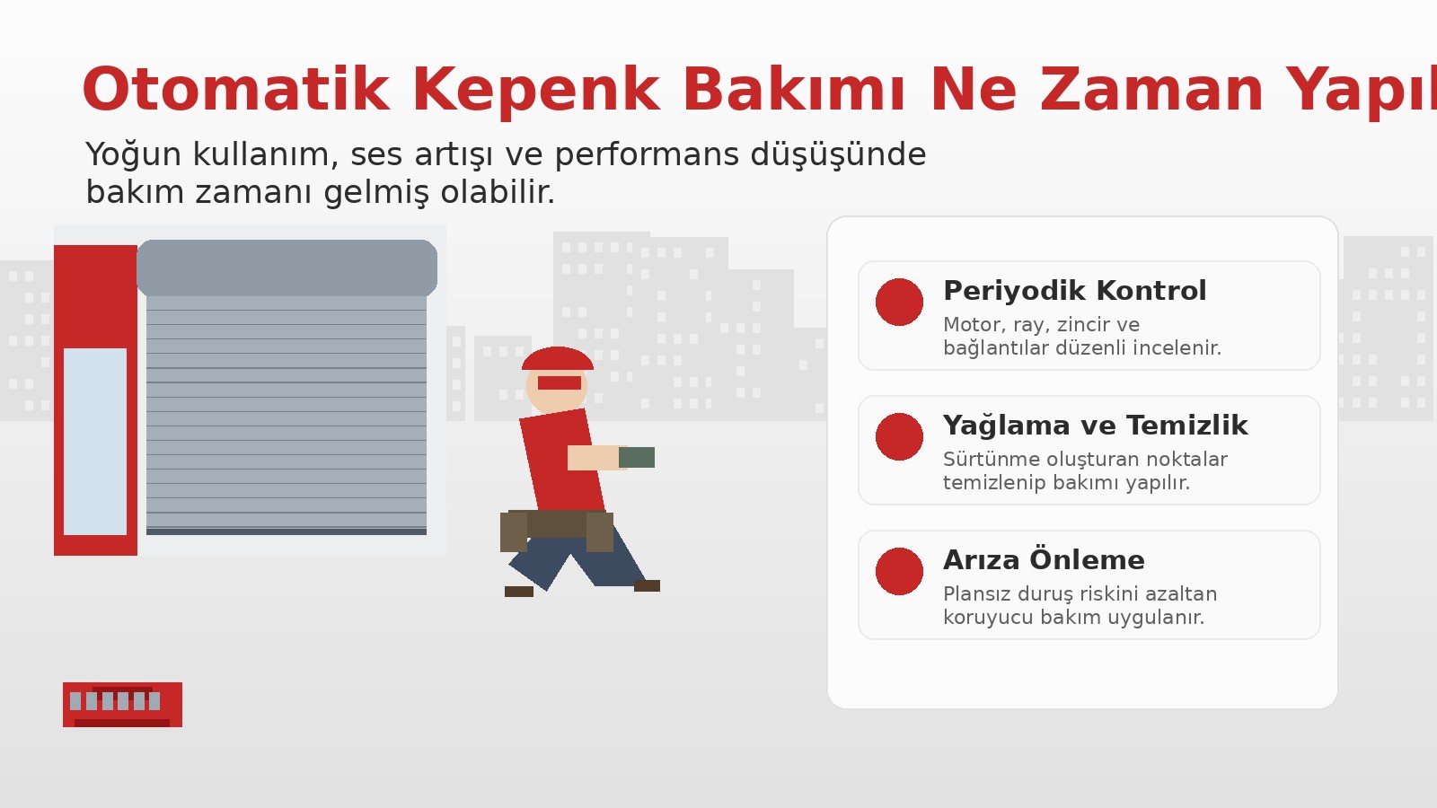 Otomatik Kepenk Bakımı Ne Zaman Yapılmalı? görseli