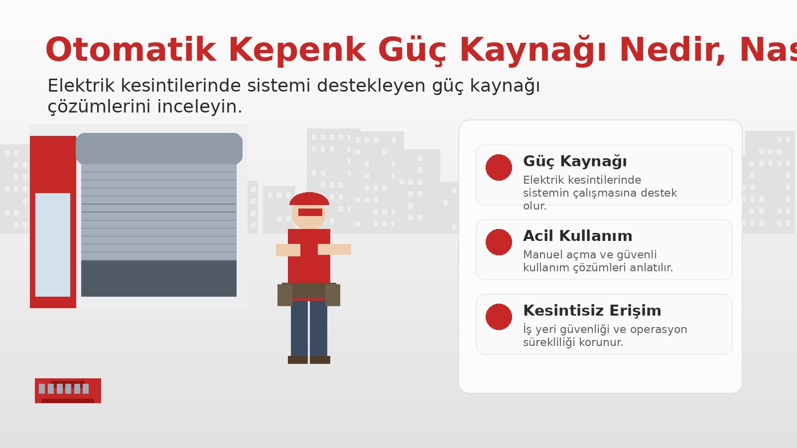 Otomatik Kepenk Güç Kaynağı Nedir, Nasıl Kullanılır? blog görseli